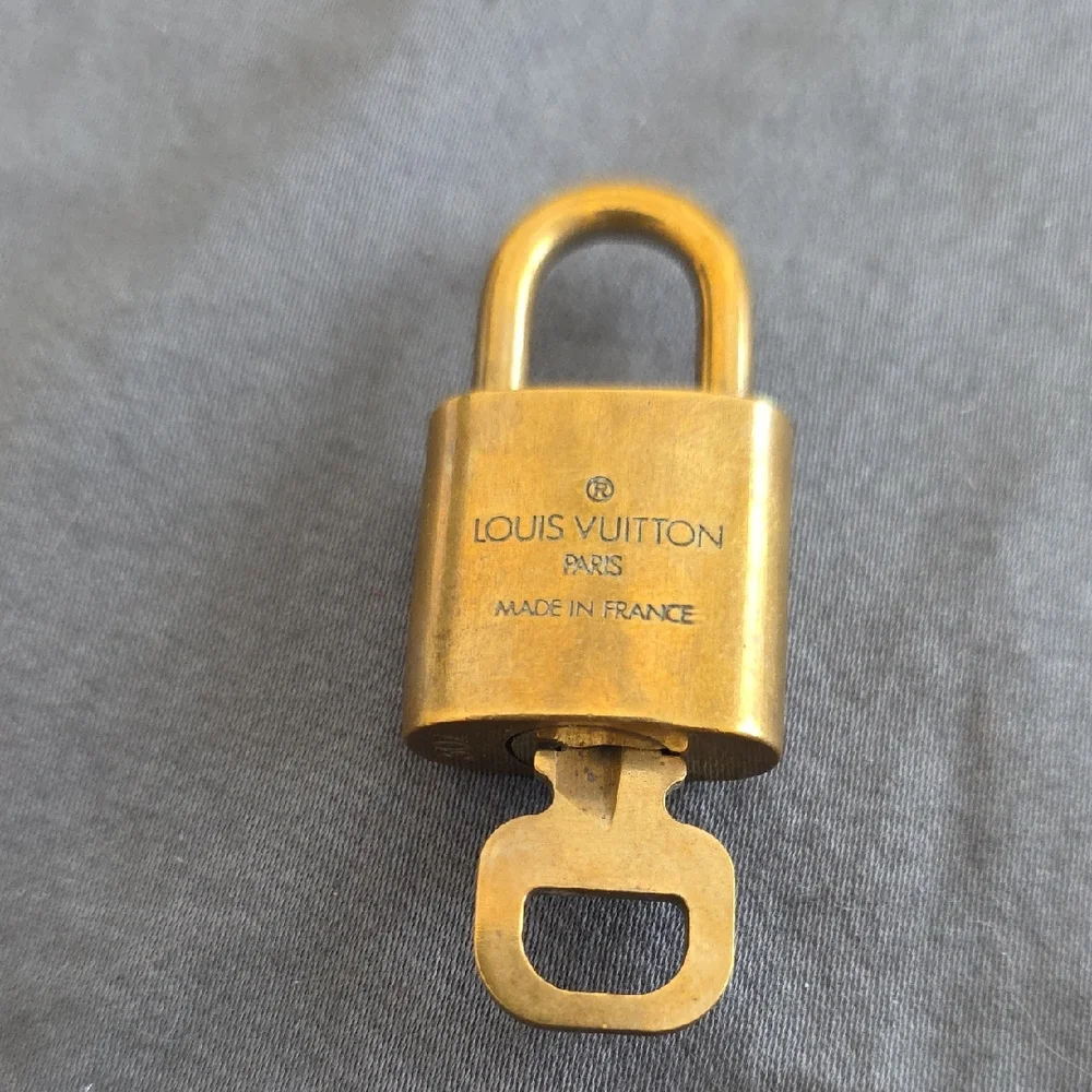 Louis Vuitton Gold-Tone Lock And Key # 307